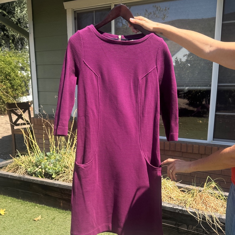 Boden Ottoman ribbed dress
